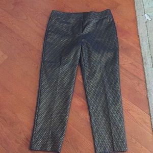 New black/gold dress pants.